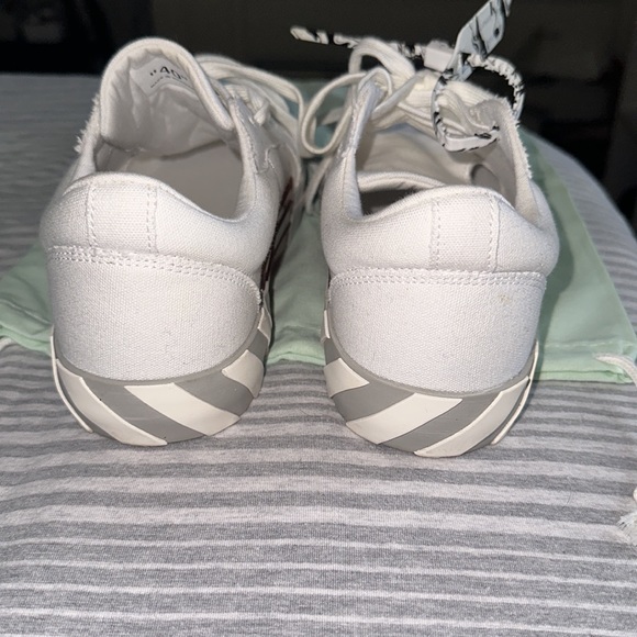 Off- White Vulcanized Eco Canvas Sneakers - Picture 6 of 16